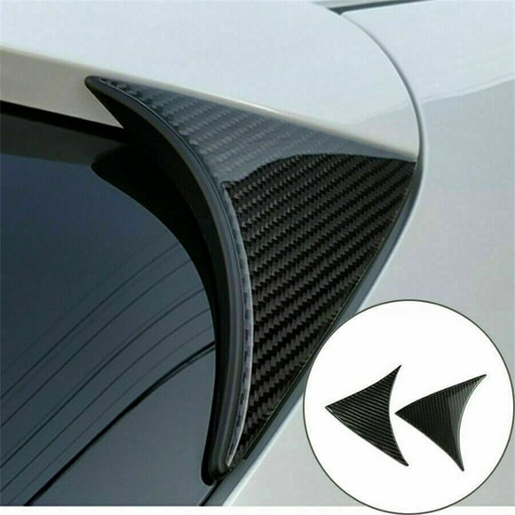 For Mazda 3 Axela for Hatchback 14-18 Carbon Fiber Rear Windo Spoiler Wing Trim