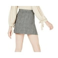 thumbnail image 2 of Sage The Label Womens Button-Front Asymmetrical Skirt, Grey, X-Large, 2 of 2