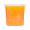 thumbnail image 5 of Tea Zone Peach POPPING PEARLS™ for Beverage, Sweet snacks, Boba Milk Tea, Ready to Serve (7 lbs), 5 of 9
