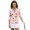 Heart Shaped Strawberry Print, variant on HUIACONG Shamrock Print Women's Golf Polo Shirts, Quick Dry Quarter Zip 3/4 Sleeve Golf Shirts Breathable Long Sleeve Golf Polo Shirts