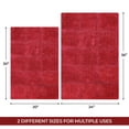thumbnail image 3 of Superior Non-Slip Washable Bath Rug Set, 20" x 30", 24" x 36", Burgundy, 3 of 13