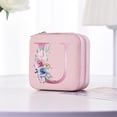 thumbnail image 4 of GOYDSY Simple Storage Jewelry Box, 26 Printed Letter Jewelry Organizer, Portable Storage Case for Rings, Earrings, and Necklaces, Stylish Jewelry Box Clearance Sales Today Deals Prime, 4 of 4