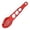 Red 1PCS, variant on Nylon Spaghetti Server Non Stick Pasta Fork Slotted Spoon Food Strainer With Spaghetti Measure Tool Strainer, 37x11x6 cm, Red 1PCS