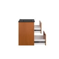 thumbnail image 6 of Wall Mount Sink Vanity Cabinet, Cherry Black, Wood, Hotel Bedroom Bathroom, Modern Contemporary HB34102, 6 of 9