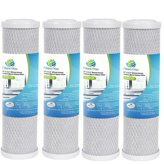 CFS Complete Filtration 1-Stage Replacement Water Filters for GE GXWH04F 4 Pack