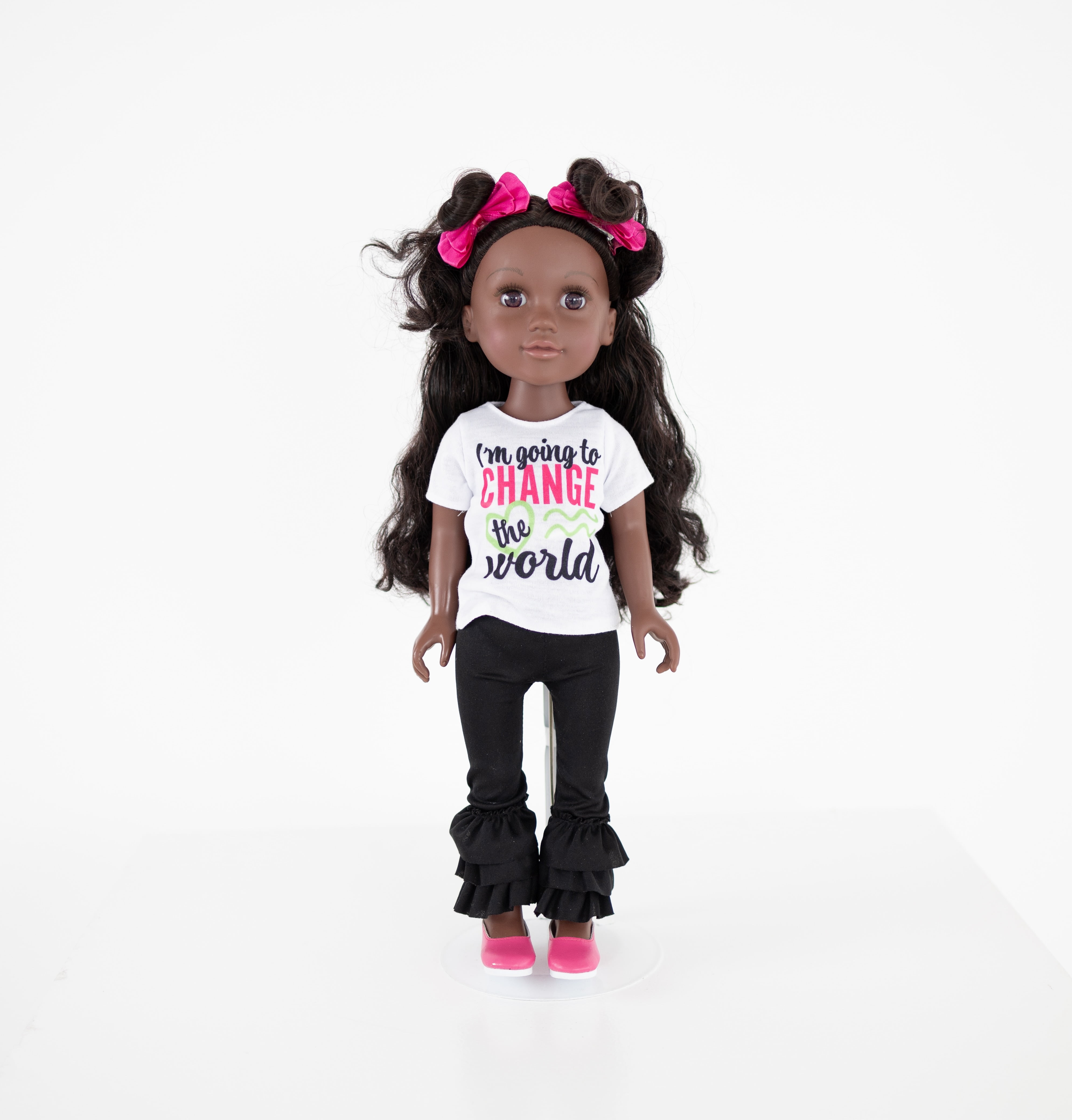 Early Affirmation Dolls Kyya Doll, 18 Inches Premium Talking Doll, African American, Black Hair