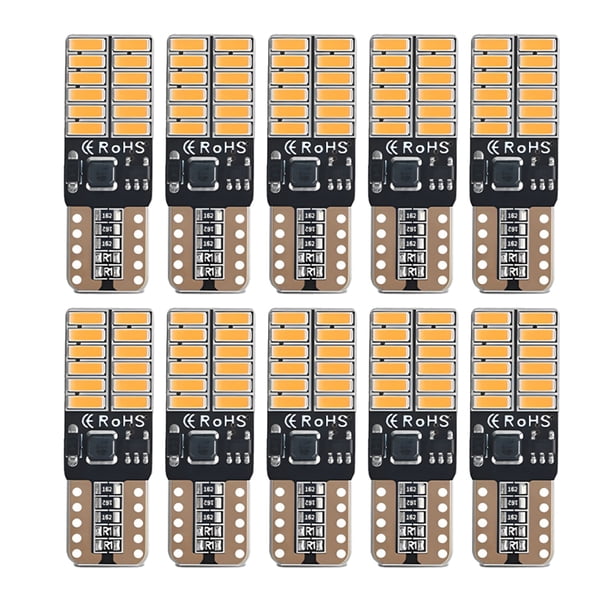 Speravity 10 piezas Universal matrícula maletero posición luz surtido coche intermitente lámpara intermitente DRL iluminación automotriz Vehículos, repuestos y accesorios Mis Amarillo Speravity VI018453-03