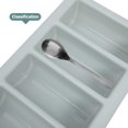 thumbnail image 3 of BESTYASH Organizador De Cubiertos De Plástico Con Y Compartimentos Para Cuchillos Y Tenedores, 3 of 8