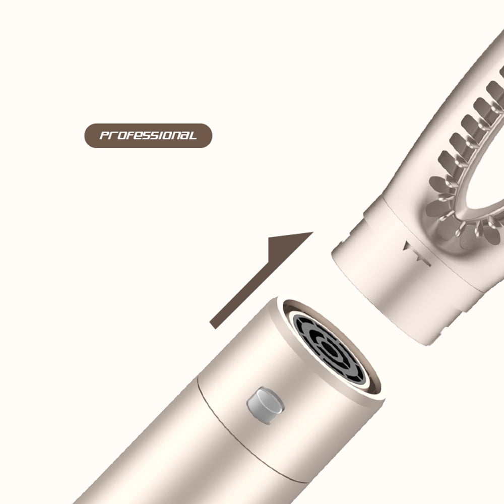 Blow Dryer Brush ABS CrazyDeer Negative Ion Detachable 1200W Gold Color Electric Hair Dryer Brush