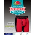 thumbnail image 6 of Fruit of the Loom Men's Breathable Ultra Flex Boxer Briefs, 3-Pack, 6 of 12