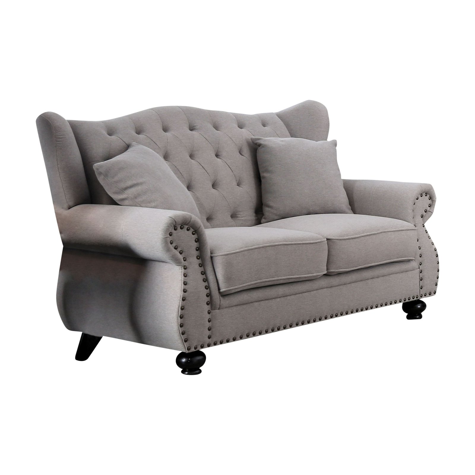Furniture of America Allenville Tufted Loveseat