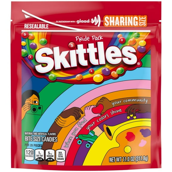 SKITTLES Original Share Size Pride Pouch, 11 oz Bag