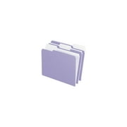 Pendaflex Two-Tone File Folder, Letter Size, 1/3 Cut Tabs, Lavender, Pack of 100
