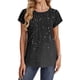 thumbnail image 3 of Camiseta de Manga Corta de las Mujeres de Cuello Redondo de Impresión Casual Top de las Señoras, Poliéster Ligero para el Hogar Diario Y Cómodo, 3 of 8