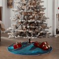 thumbnail image 4 of Sikiie Vintage Blue Pattern Whale Nativity Christmas Tree Skirt, Jesus Christian Winter Holiday Tree Mat Decoration(30-48IN)48", 4 of 6