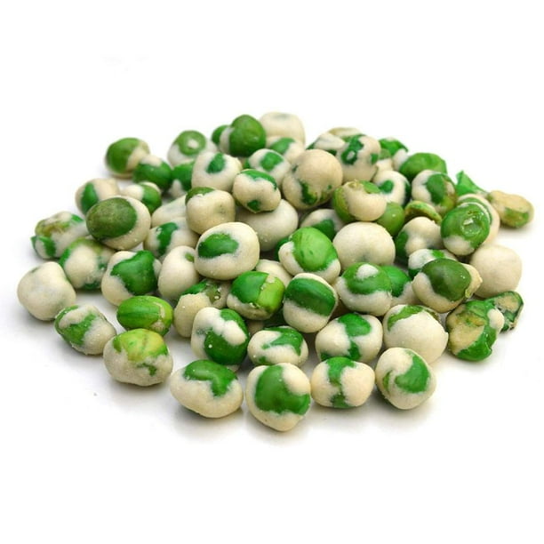 Wasabi Peas Snacks Crunchy Wasabi Peas Coated Fiery Flavor 1Lb