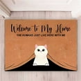 thumbnail image 3 of Doormat Outdoor Funny Front Door Mat for Entryway Indoor Non-Slip Backing Entry Mat Low Profile Doormat for Entryway Beautiful Color for Outdoor and Indoor Uses, 16x24 Inch Welcome to Our Home, 3 of 7