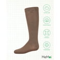 thumbnail image 6 of MeMoi Ribbed Classic Cotton-Rich Solid-Color Knee High Sock - Girls - Female, 8, Toasted Almond, 6 of 12