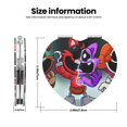 thumbnail image 3 of Zufioo Miroirs de Maquillage de Poche Portables, Miroir de Beauté Pliable Grossissant Adapté pour Portefeuille Sac à Main pour Femmes-Forme de Cœur, 3 of 9