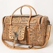 AD American Darling ADBG1305 Duffel Hand Tooled Genuine Leather Women Bag Western Handbag Purse