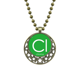 thumbnail image 1 of La química de elementos halógenos elemento cloro cl período mesa Colgante Estrella Collar Luna Cadena Joyas Unbranded M, 1 of 3