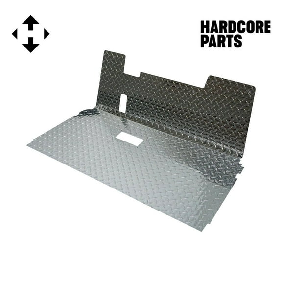 Hardcore Parts Aluminum Diamond Plate Floor Mat for EZGO TXT Golf Cart