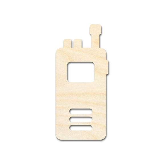 Unfinished Wood Walkie Talkie Shape 5" / 1/8"