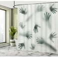 thumbnail image 5 of Ambesonne Horror Shower Curtain, Ghost Alien, 69"Wx75"L, Emerald, 5 of 5