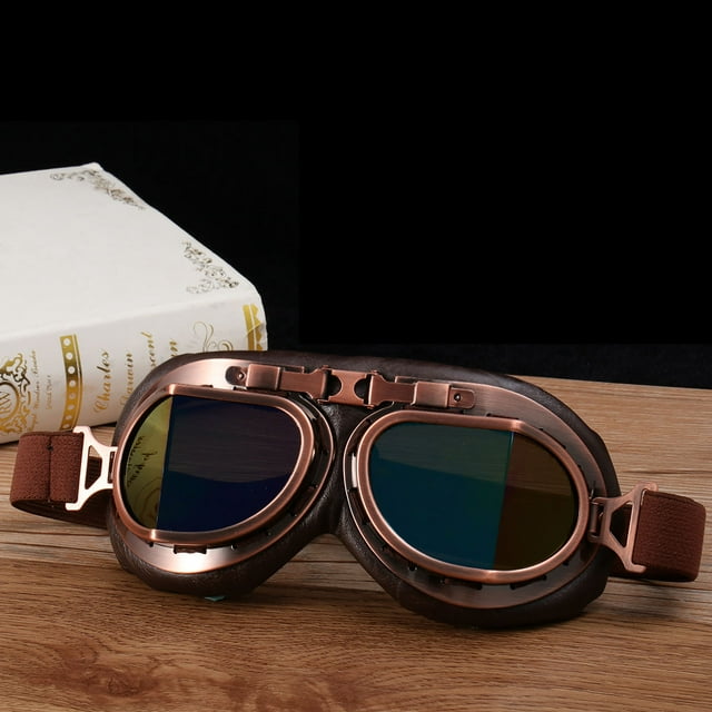 UPOUART 1Pack Atv Accessories Anti Scratch Copper Plating Goggles for Atv Riding Adult
