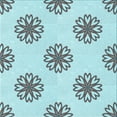 thumbnail image 1 of Ahgly Company Tapis d'Intérieur Lavable en Machine Carré Transitionnel Bleu Cadet Vert, 8 Pieds Carré, 1 of 7