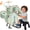 Green, variant on Aijohnny Toddler Light Jazz Drum Set, Musical Kid Drum Set with Stool, Pedal & Drumsticks, Birthday Gifts for Kids 1-3 3-5 5-8 Years Old