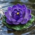 thumbnail image 6 of Artificial Floating Foam Lotus Flower, EVA Water Lily Pond Pool Decor Ornament Dancing Prop for Water Scene Arrangement, 6 of 6