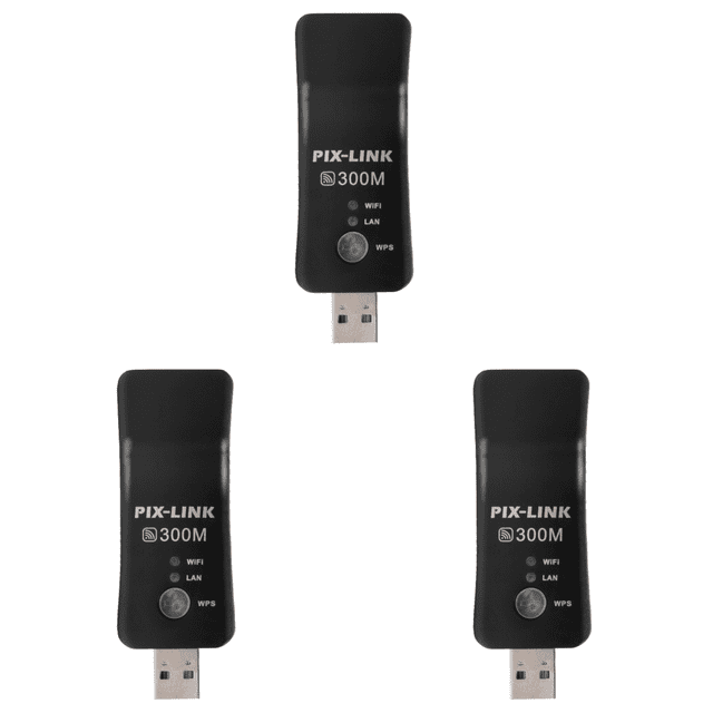 Adaptador USB TV Dongle 300Mbps Receptor Inalámbrico Universal RJ45 WPS