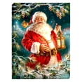thumbnail image 1 of Glow Decor 00606 - 18" x 24" x 1.6" - "Enchanted Santa" Battery Operated LED Lighted Canvas with Remote, 1 of 1