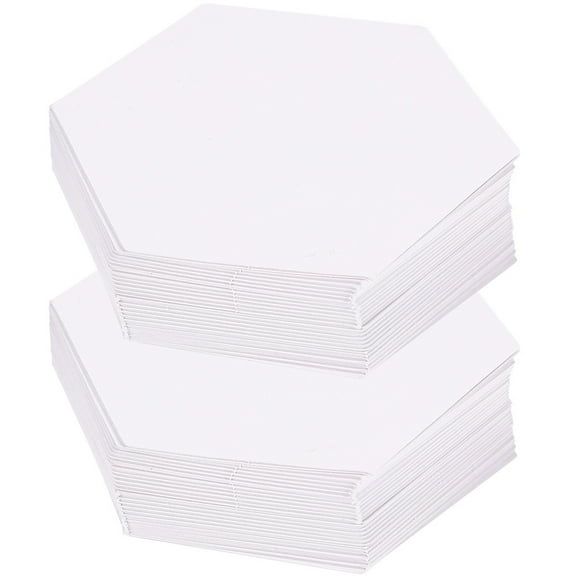 HOOWIFFY 100Pcs Quilting Templates Hexagon for Diy Sewing Enthusiasts Craft Making Tools