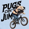 thumbnail image 2 of CafePress - Pugs Can Jump - Baby Light Bodysuit, Size Newborn - 24 Months, 2 of 4