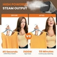 thumbnail image 4 of Standing Garment Steamer for Clothes,1500W Professional Wrinkle Remover Heats in 45 Seconds,Full-Size,1.7L Water Tank, 4 of 9