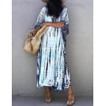 thumbnail image 2 of Robe de Plage Imprimée pour Femmes à Manches Courtes Grande Taille, 2 of 5