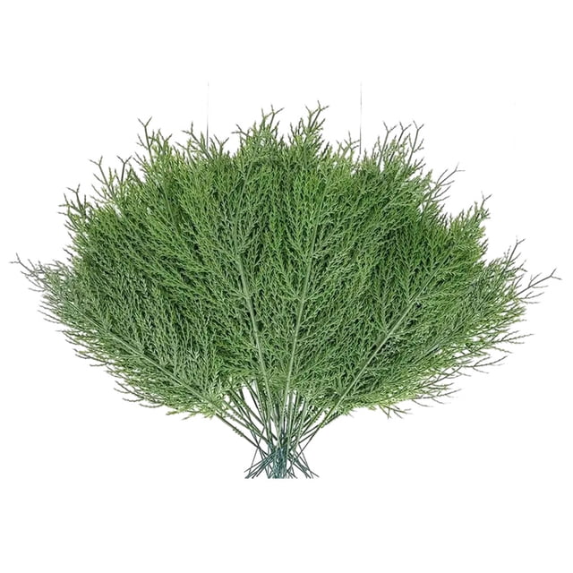 Cateissary 30 pack/lote DIY diversión con decoraciones para árboles de Navidad blancas ramitas de purpurina para artículos versátiles verde 30 Uds.