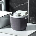 thumbnail image 4 of Portable Laundry Basket, Foldable Storage Organizer, Breathable Mesh Design, for Home Bathroom Bedroom, Gray, 4 of 9