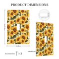 thumbnail image 3 of Kdxio Romantic Elegant Sunflower Decorator Light Switch or Receptacle Outlet Wall Plate Decorator Wall Plate Child Safe Outlet Cover-Style T, 3 of 6