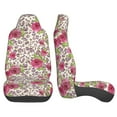 thumbnail image 3 of Sikiie Rose Mix Leopard 4 Car Seat Protector 2 Pack Car Seat Cushion Mat, Car Seat Covers for SUV, Truck, Van, 3 of 7