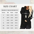 thumbnail image 3 of TEMOFON Long Sleeve T shirts for Women Dressy Casual Tops Twist Knot Tunic Ladies Fall clothes Blouse Black Tee for Legging, 3 of 6