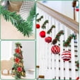 thumbnail image 6 of CoreLiving Extra Long Outdoor Garland Christmas Garland Green Garland for Porch Decorations, Non-Lit Soft Artificial Greenery Holiday Decor for Home Garden Indoor Outdoor Use, Guirnaldas de Navidad, 6 of 8