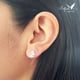 thumbnail image 3 of Aretes de plata .925 BELLAPLATA MF broquel Hoja de plata con circonias brillantes, 3 of 4
