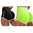 thumbnail image 2 of Viikei 2025 Yoga Shorts Yoga Shorts with Pockets for Women Yoga Short Pants Short Solid Tight High Waist Elasticity Sports Bubble 2PC, 2 of 9