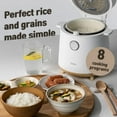 thumbnail image 2 of Banu Mini Low Carb Digital Programmable Multi-Functional Rice Cooker, Reduce Sugar Slow Cooker, Warmer, 4 Cups Uncooked, One-Touch Cooking, 24 Hours Delay Timer, Auto Keep Warm Feature, 2 of 7