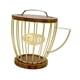 thumbnail image 5 of Portacápsulas de café Portacápsulas de café Cesta de hierro moderna con forma de taza Oro con tapa, 5 of 9