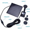 thumbnail image 3 of 180L/H Solar Water Pump for Garden Pool Pond Fountain Aquarium, 3 of 9