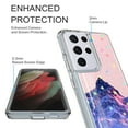 thumbnail image 3 of Samsung Galaxy S21 Ultra 5G Case, Rosebono Hybrid Bling Glitter Sparkle Epoxy Graphic Colorful Silicone Skin Cover Armor Case for Samsung Galaxy S21 Ultra 5G (Mountain), 3 of 6